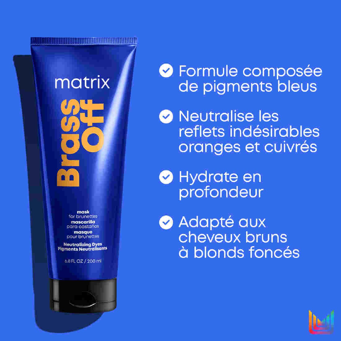 Masque Neutralisant Matrix Dark Envy 500 Ml - Neutralise Les Reflets Rouges Sur Cheveux Brun Foncé - Neuf